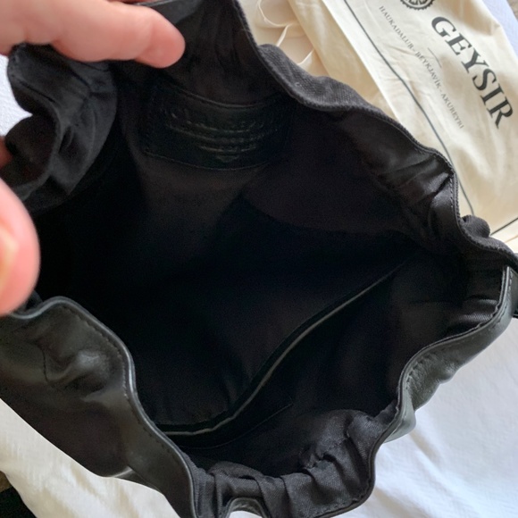 Brand:  Royal Republiq Black Leather Backpack - Picture 4 of 6